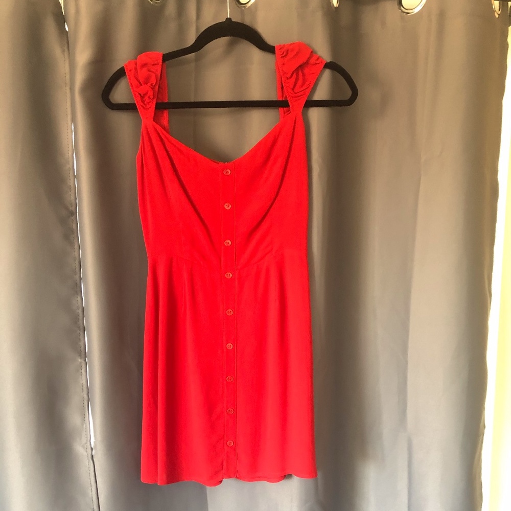 Reformation Mini Red Dress